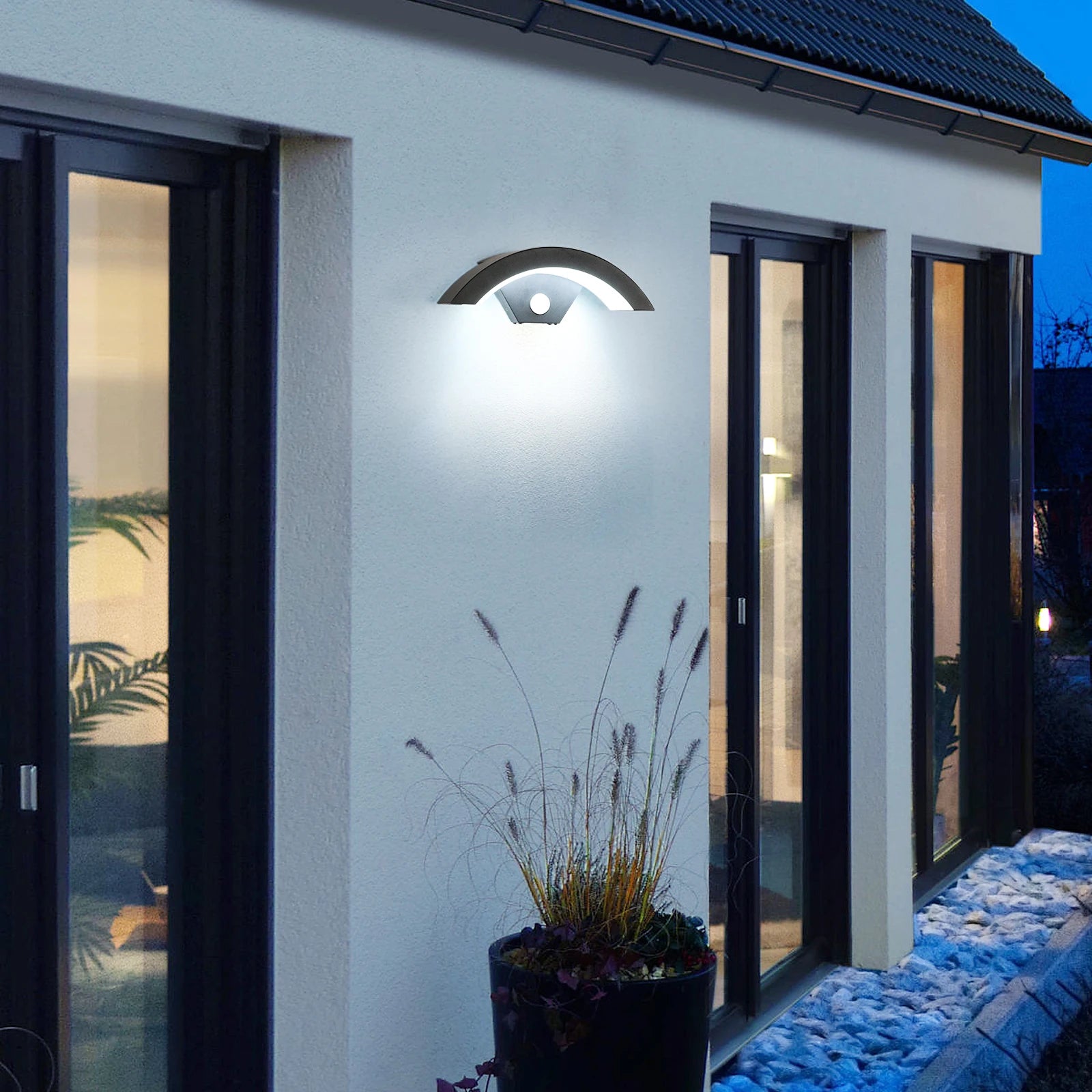 Applique Murale LED Extérieure 24W Étanche – Noir