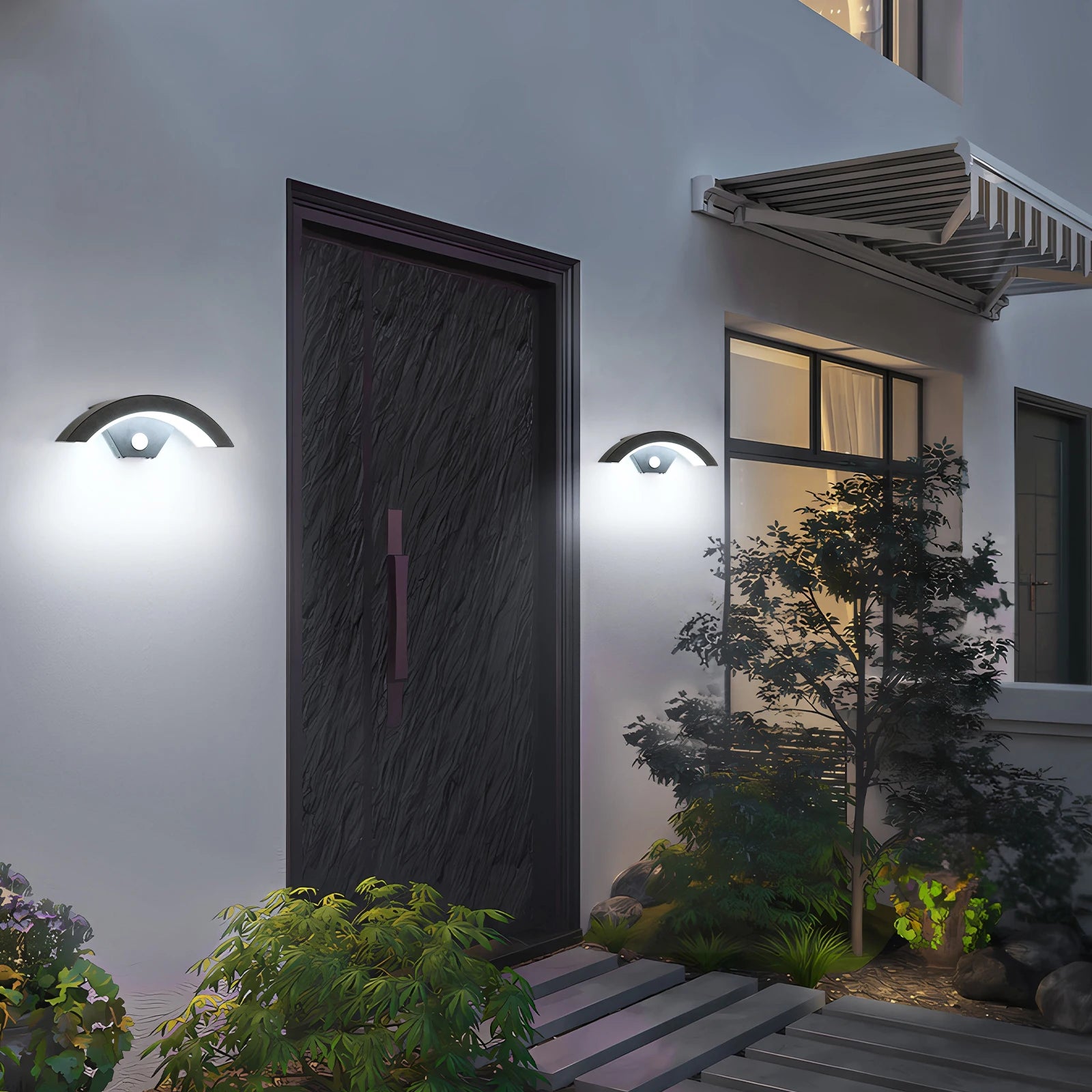 Applique Murale LED Extérieure 24W Étanche – Noir