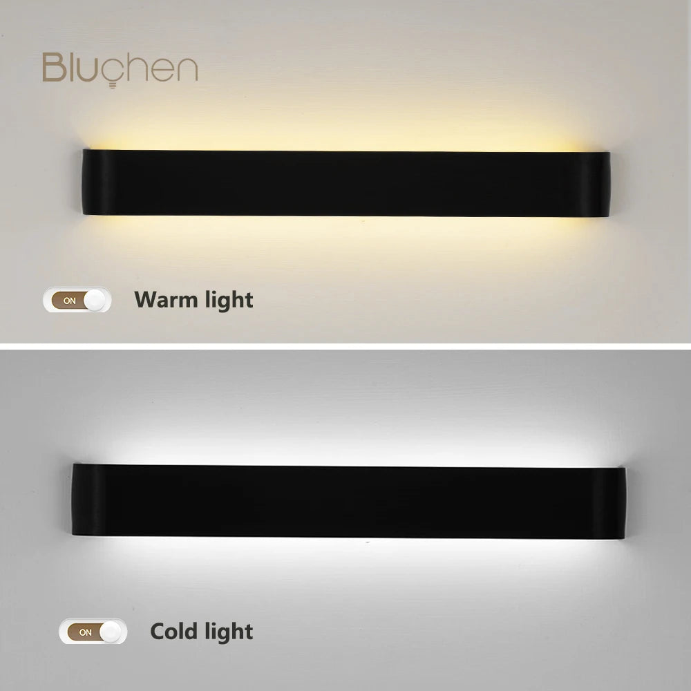 Applique Murale LED Design en Aluminium Brossé – Éclairage Intérieur Moderne