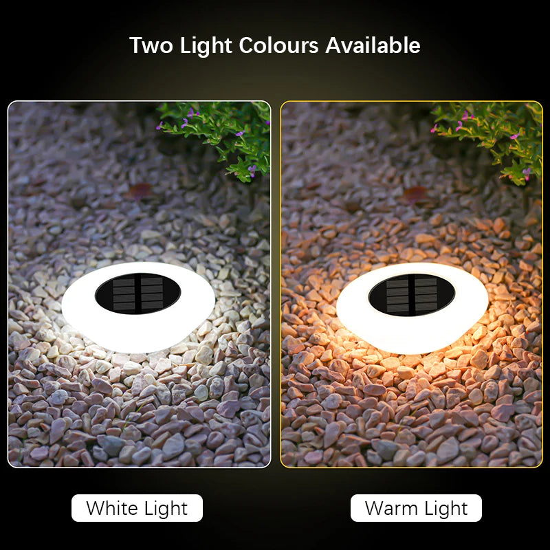 Lot de Lampes Solaires Encastrables LED pour Jardin – Éclairage Extérieur IP65, Balisage Automatique, Résistant aux Intempéries