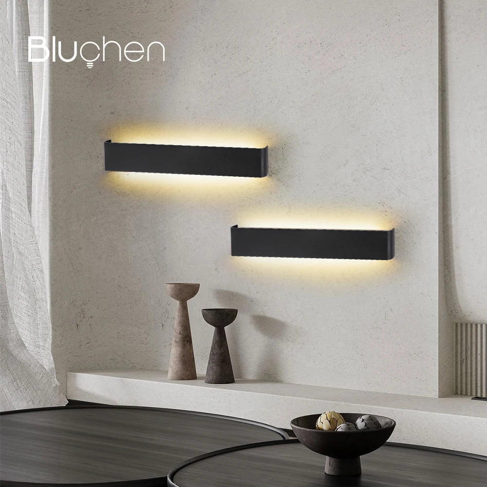 Applique Murale LED Design en Aluminium Brossé – Éclairage Intérieur Moderne