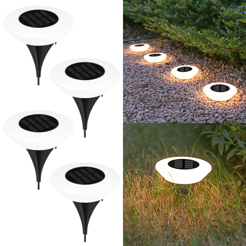 Lot de Lampes Solaires Encastrables LED pour Jardin – Éclairage Extérieur IP65, Balisage Automatique, Résistant aux Intempéries