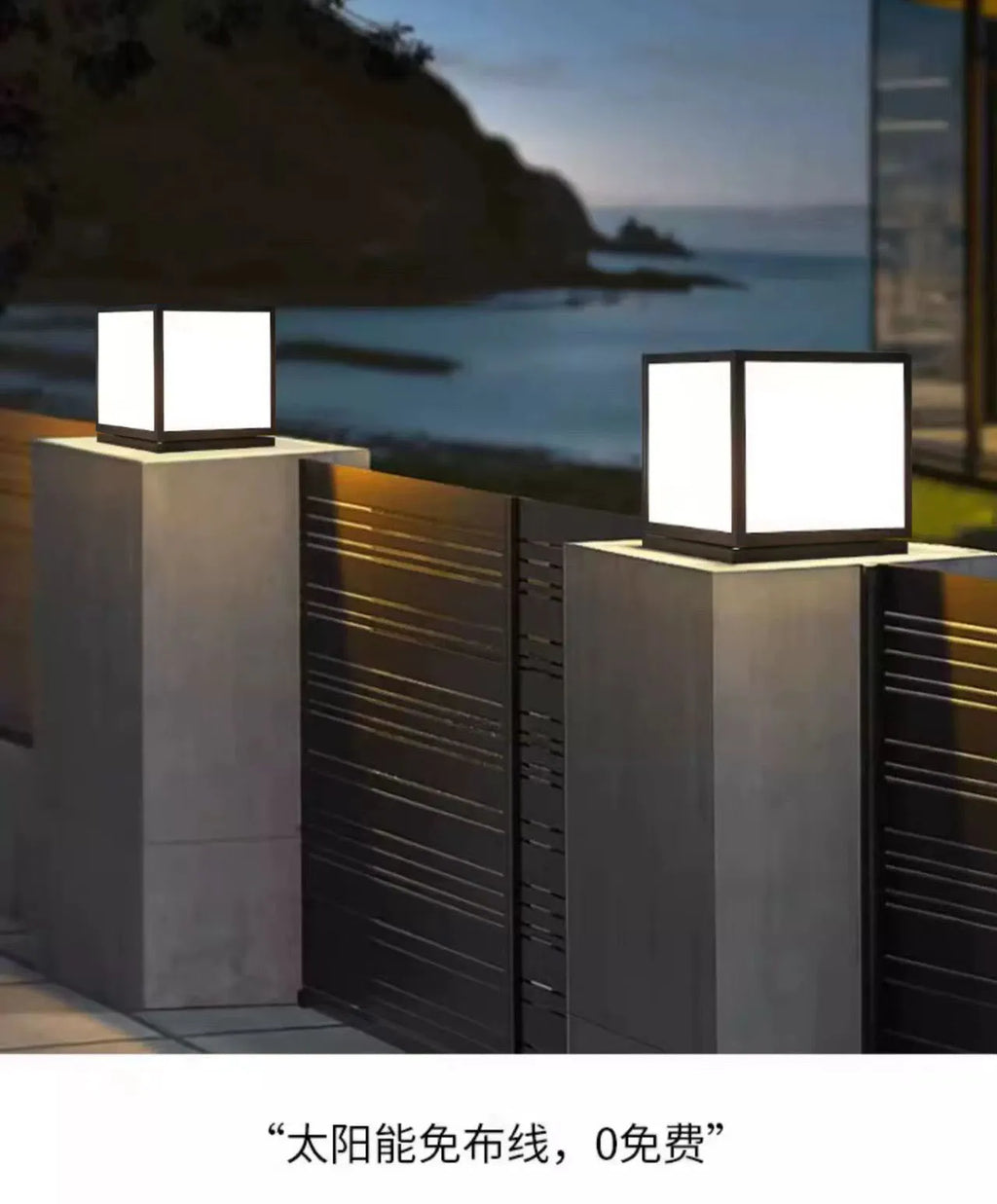 Lampe Solaire de Jardin LED Étanche pour Extérieur
