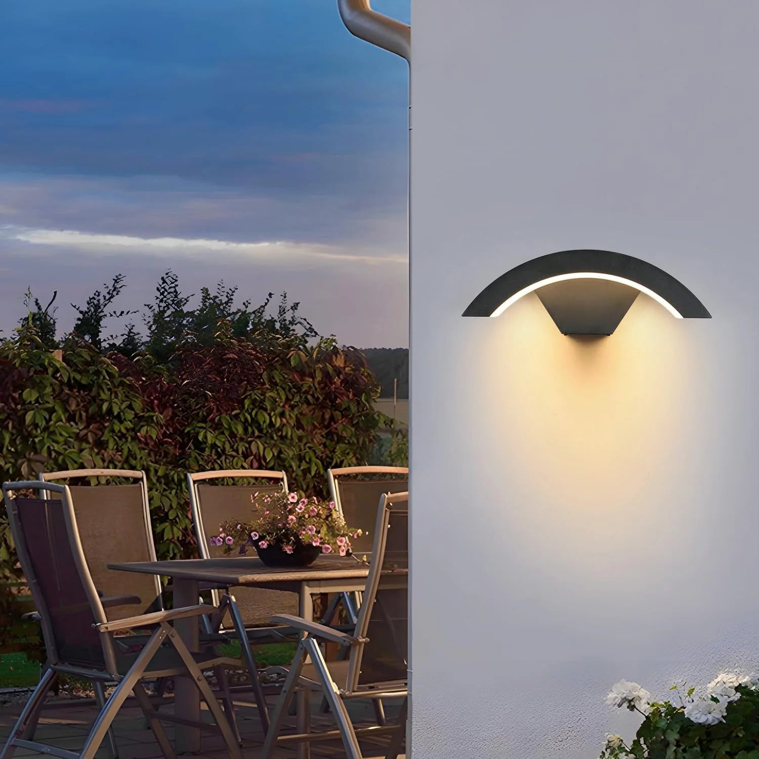 Applique Murale LED Extérieure 24W Étanche – Noir