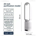 Ventilateur Tour Sans Pales Portable avec Purification d'Air, Circulation d'Air et Refroidissement Ultra Silencieux pour Maison, Bureau et Chambre