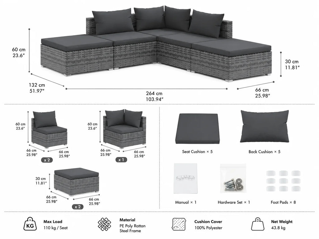 Canapés De Jardin Modulaire