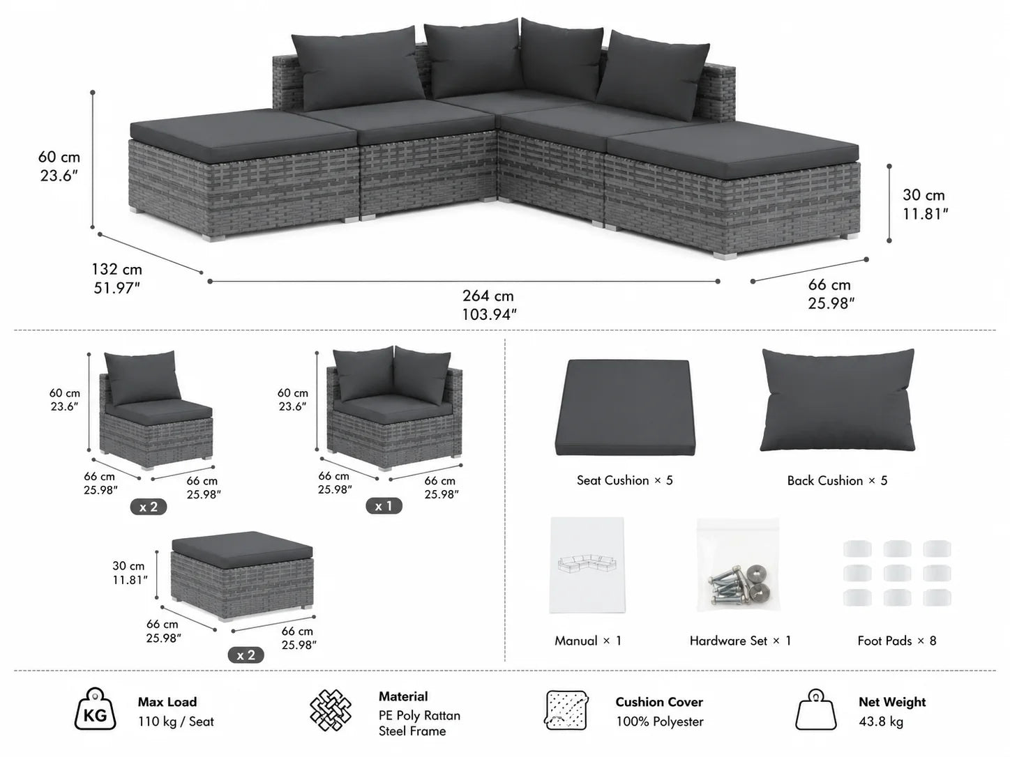 Canapés De Jardin Modulaire
