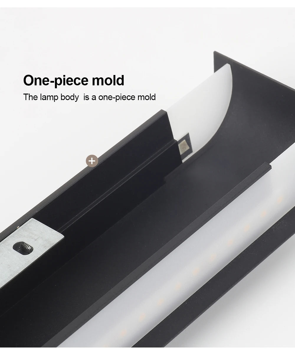 Applique Murale LED Design en Aluminium Brossé – Éclairage Intérieur Moderne