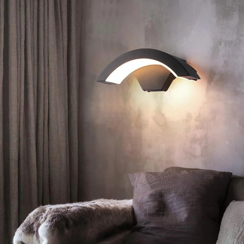 Applique Murale LED Extérieure 24W Étanche – Noir